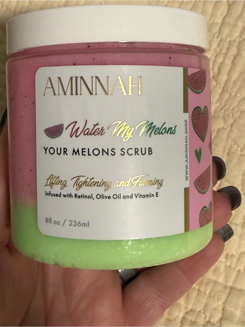 Aminnah “Water My Melons” Body Scrub! Lifting, Tightening and Firming! 🍉